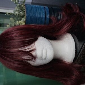 Elegant Burgundy VEGAS Wig Collection. GALA-HT #118. Premium quality fiber.